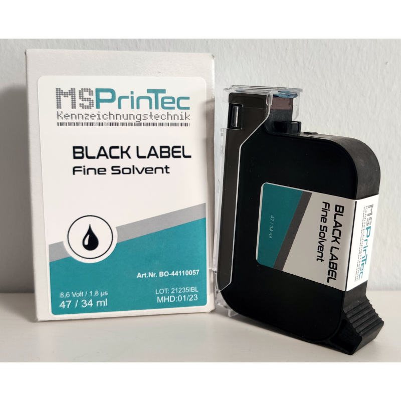 Black Pearl - HP 45 Solvent Tinte Schwarz NP 12